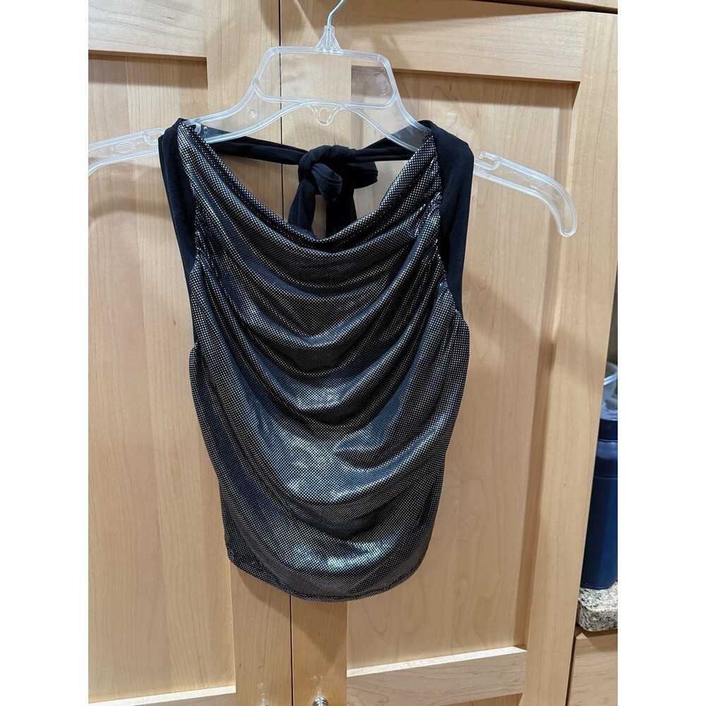 Vintage Y2K Wet Seal Backless Halter Top Size S Sexy Party Festival Disco Fun